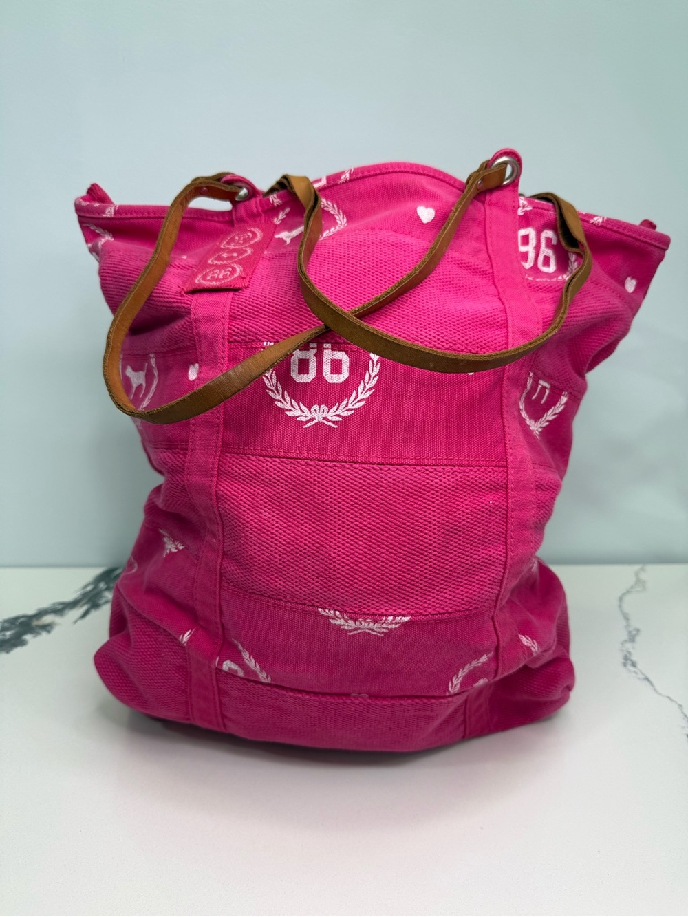 Y2K Victoria's Secret PINK Monogram Logo Tote
